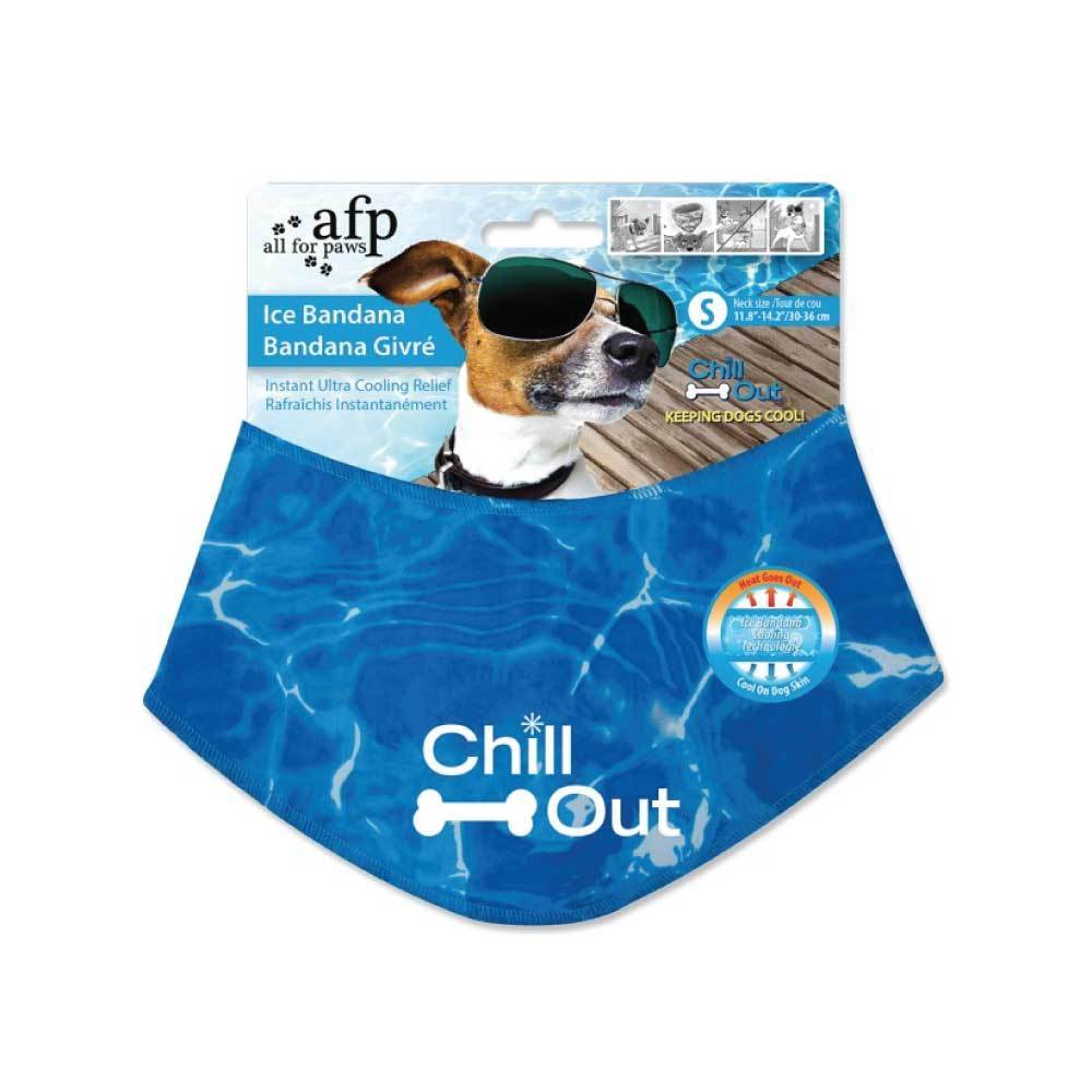 S - Dog Cooling Bandana Ice Neck Collar AFP Chill Out Pet Cool Scarf Cold Small-0