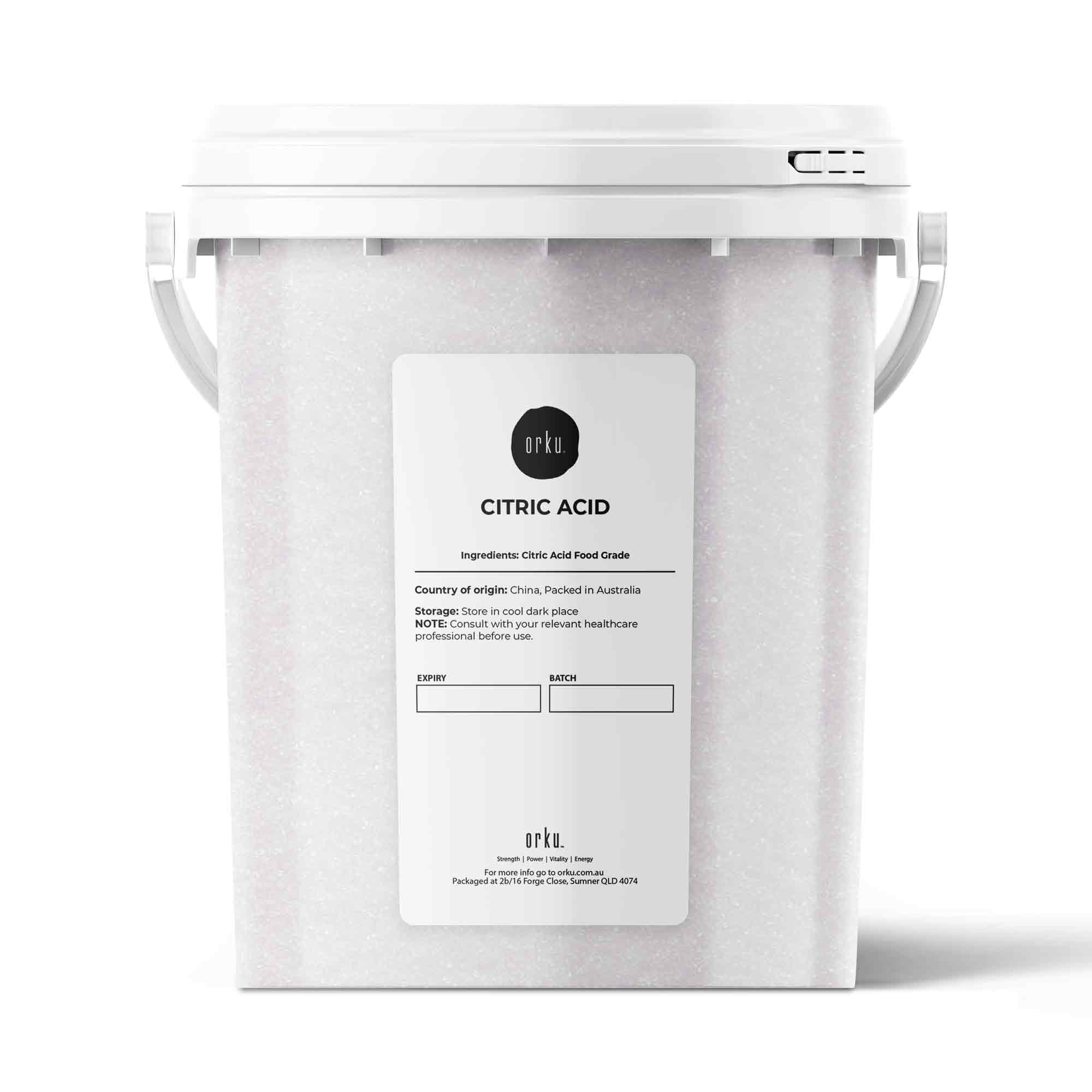 1.2Kg Citric Acid Powder Tub - Food Grade Anhydrous GMO Preservative Free c6h807-0