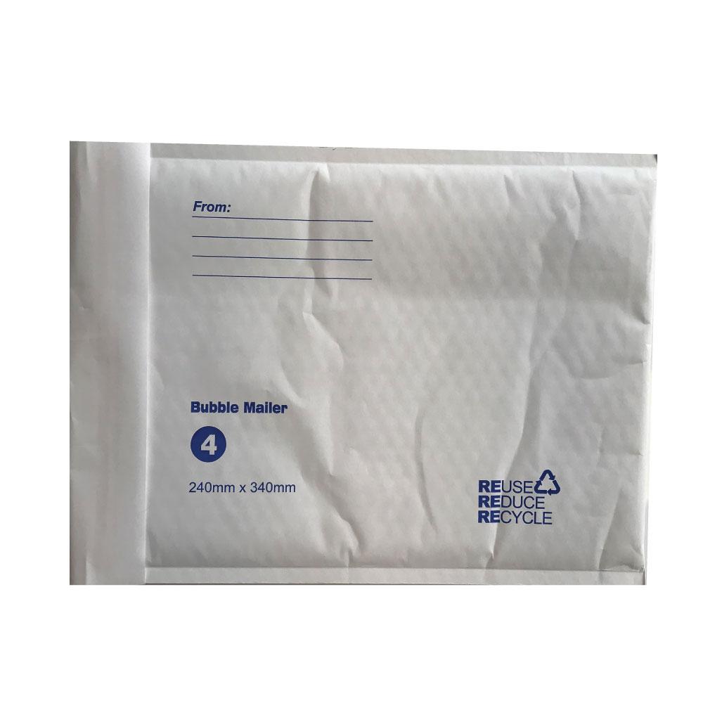 Tempest Bubble Mailers Envelopes White Kraft Paper Padded Eco Mail Postage Bags-6