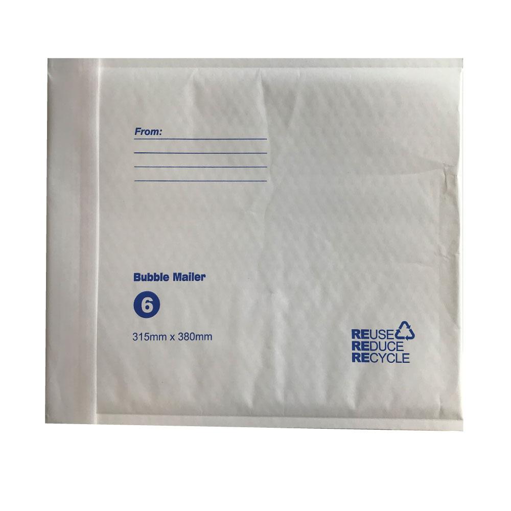 Tempest Bubble Mailers Envelopes White Kraft Paper Padded Eco Mail Postage Bags-8