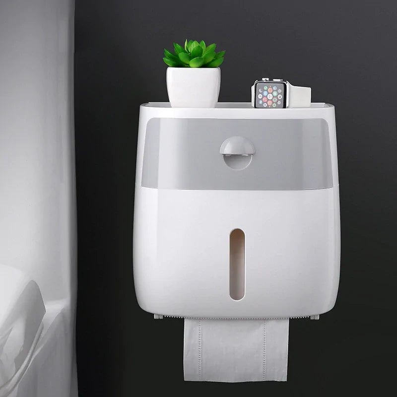 Multipurpose Wall Mounted Toilet Paper Dispenser