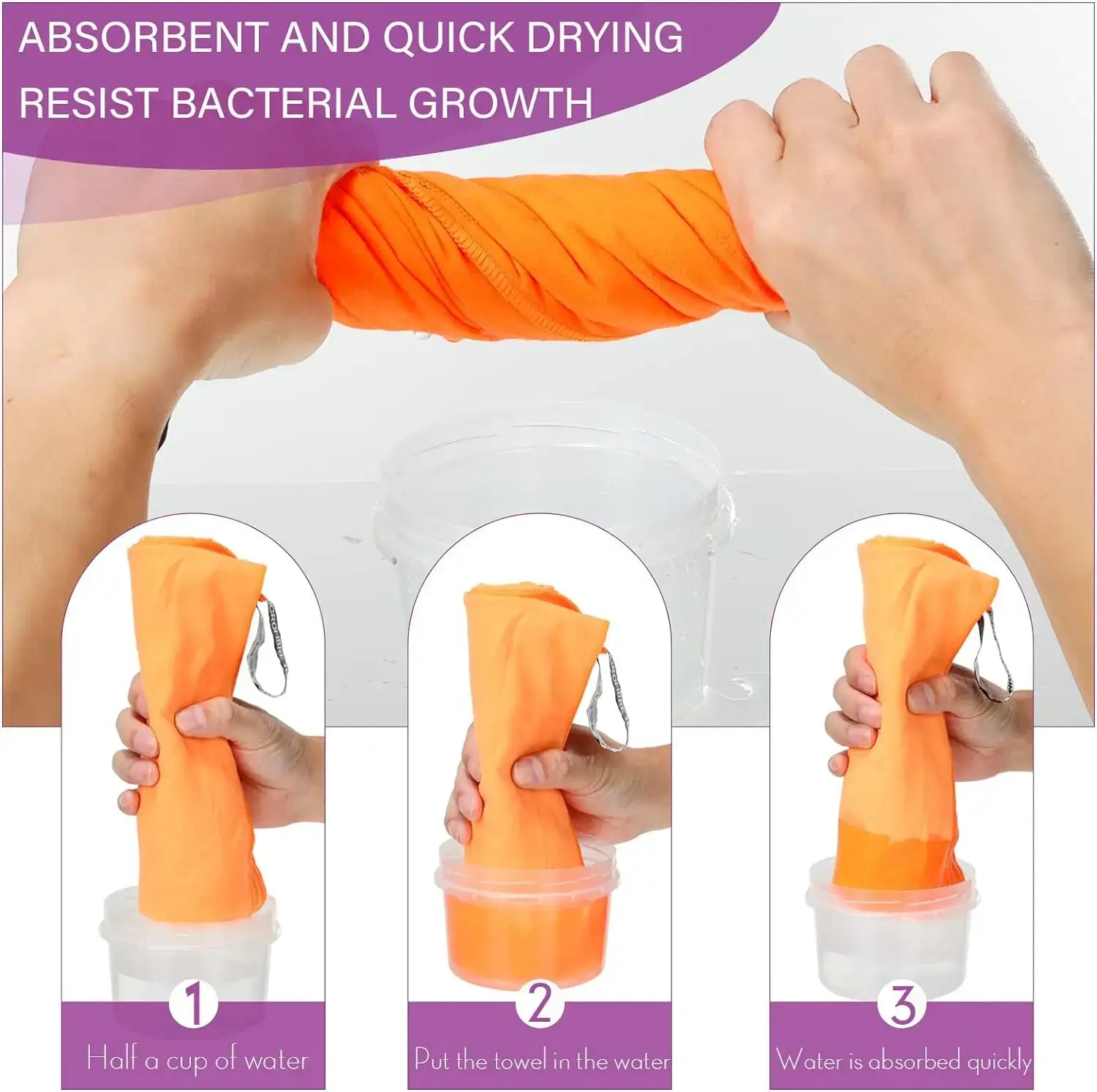 Microfiber Towel With Mesh Bag