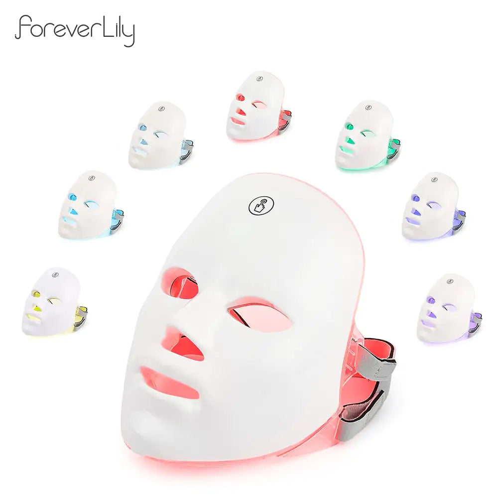 USB 7 Colors LED Facial Mask