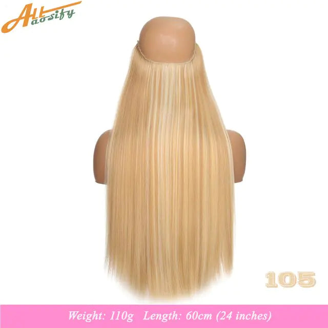 Synthetic No Clip Artificial Hair