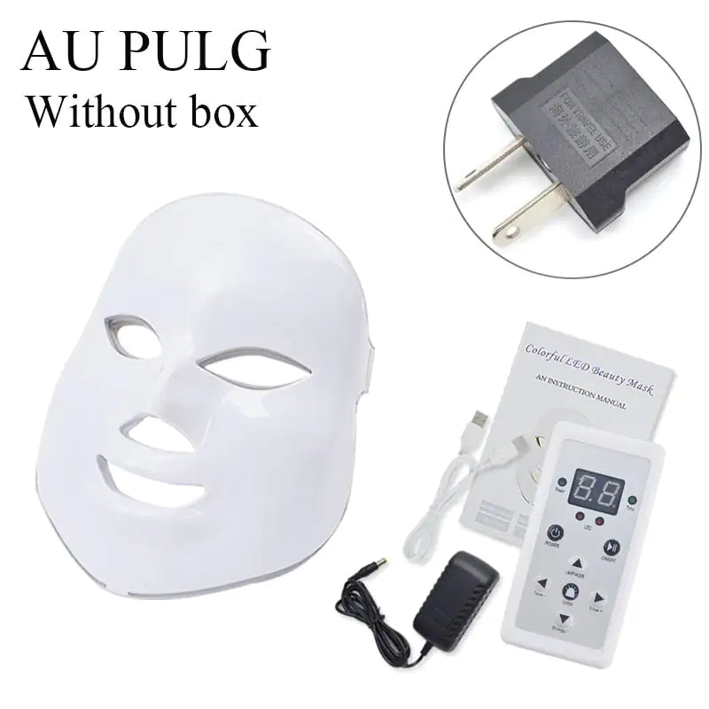 USB 7 Colors LED Facial Mask