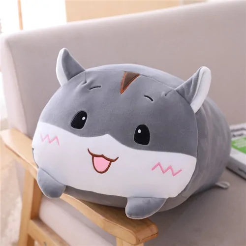 Cute Animal Plush Toy: Soft Cartoon Dinosaur, Pig, Cat, Bear, Panda, Hamster, Elephant Stuffed Doll (20-85cm)