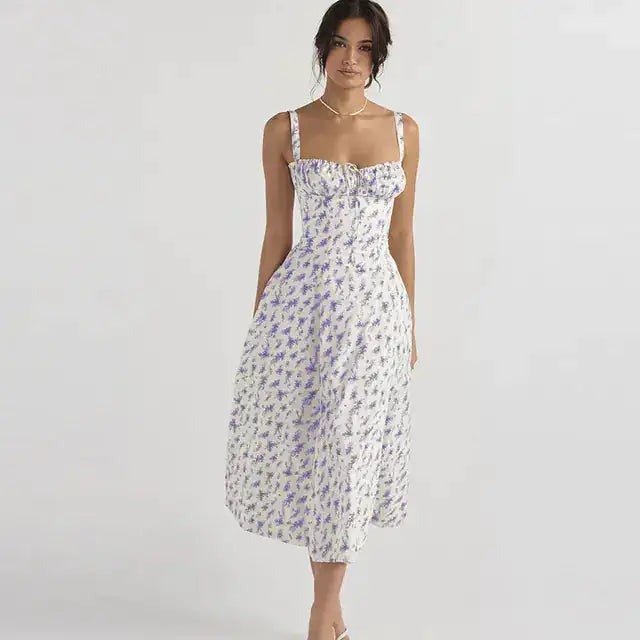 Summer Floral  A-line Dress