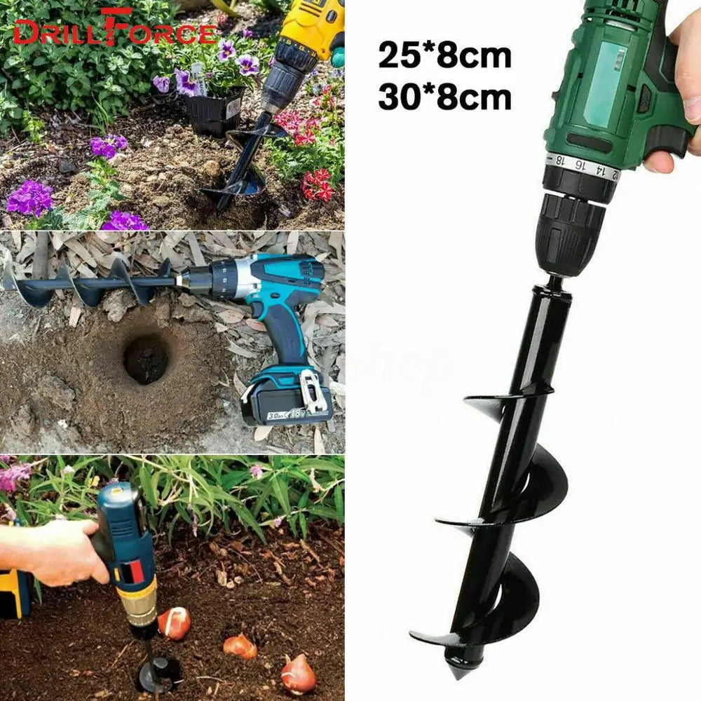 Garden Planter Spiral Drill Bit