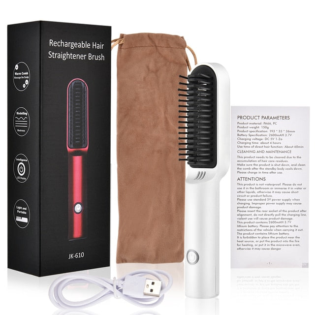 Wireless Heating Hair Comb