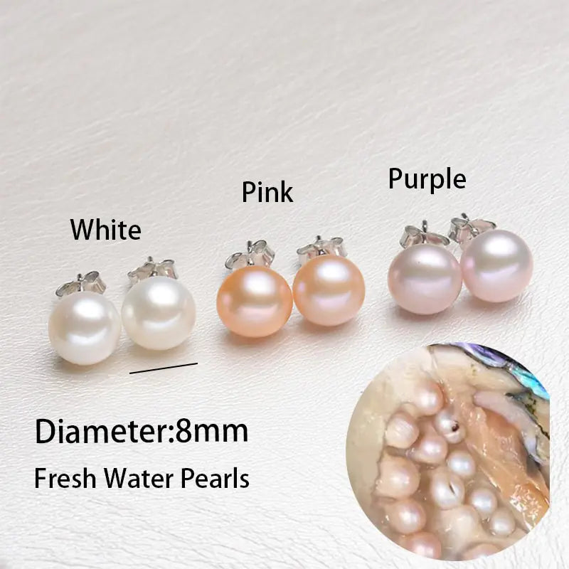 Baroque Pearl Stud Earrings