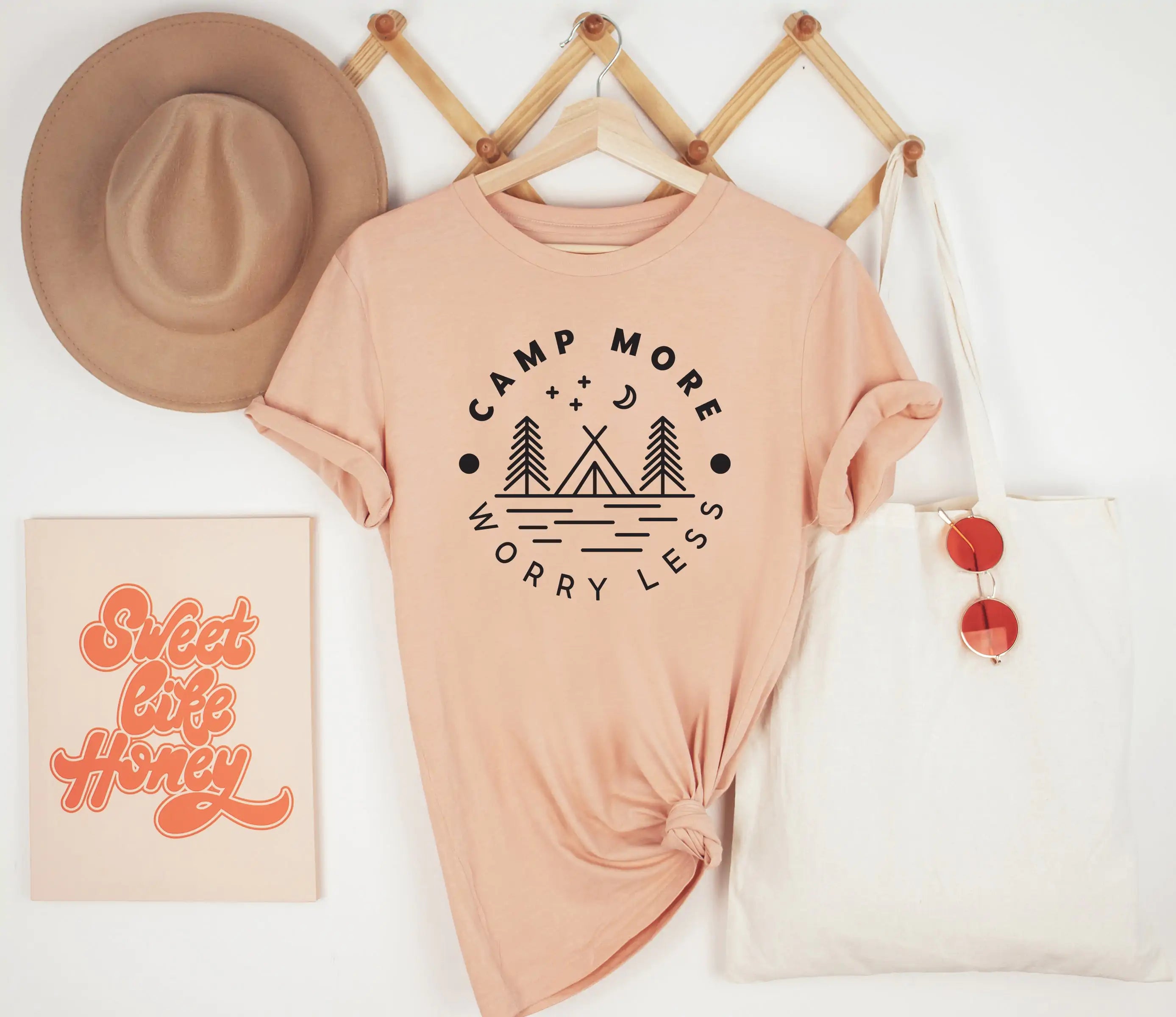 Camp More Worry Less Shirt, Camp Shirt