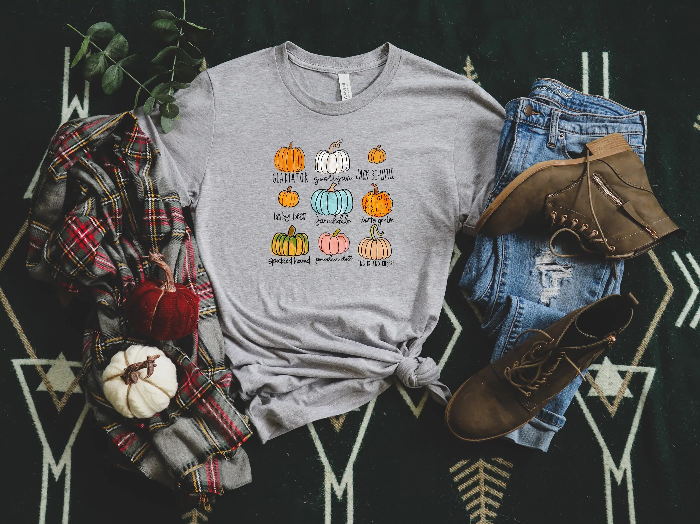 Pumpkin Varieties Shirt, Cute Pumpkin Shirt