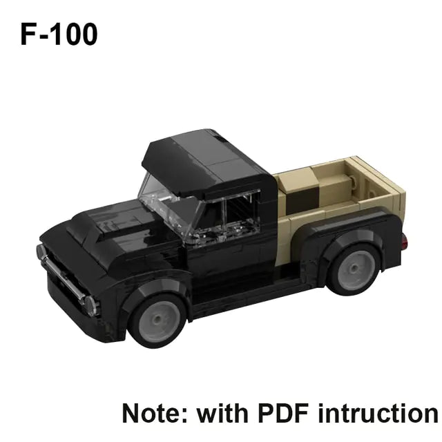 Ford Set Pickup Truck Building Blocks