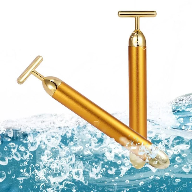 Gold Facial Roller Massager