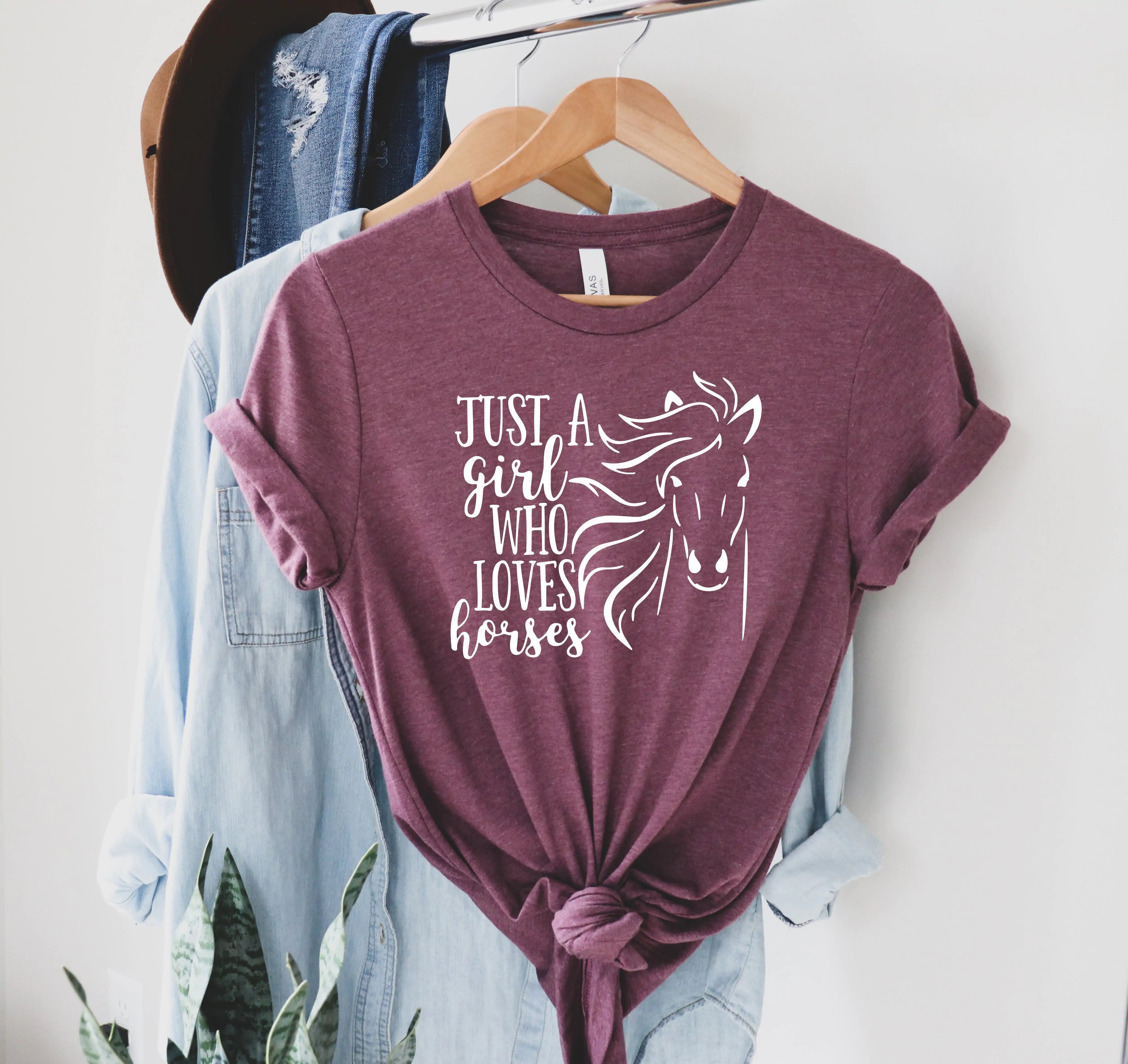 Just a Girl who Loves Horses Shirt, Horse Shirt