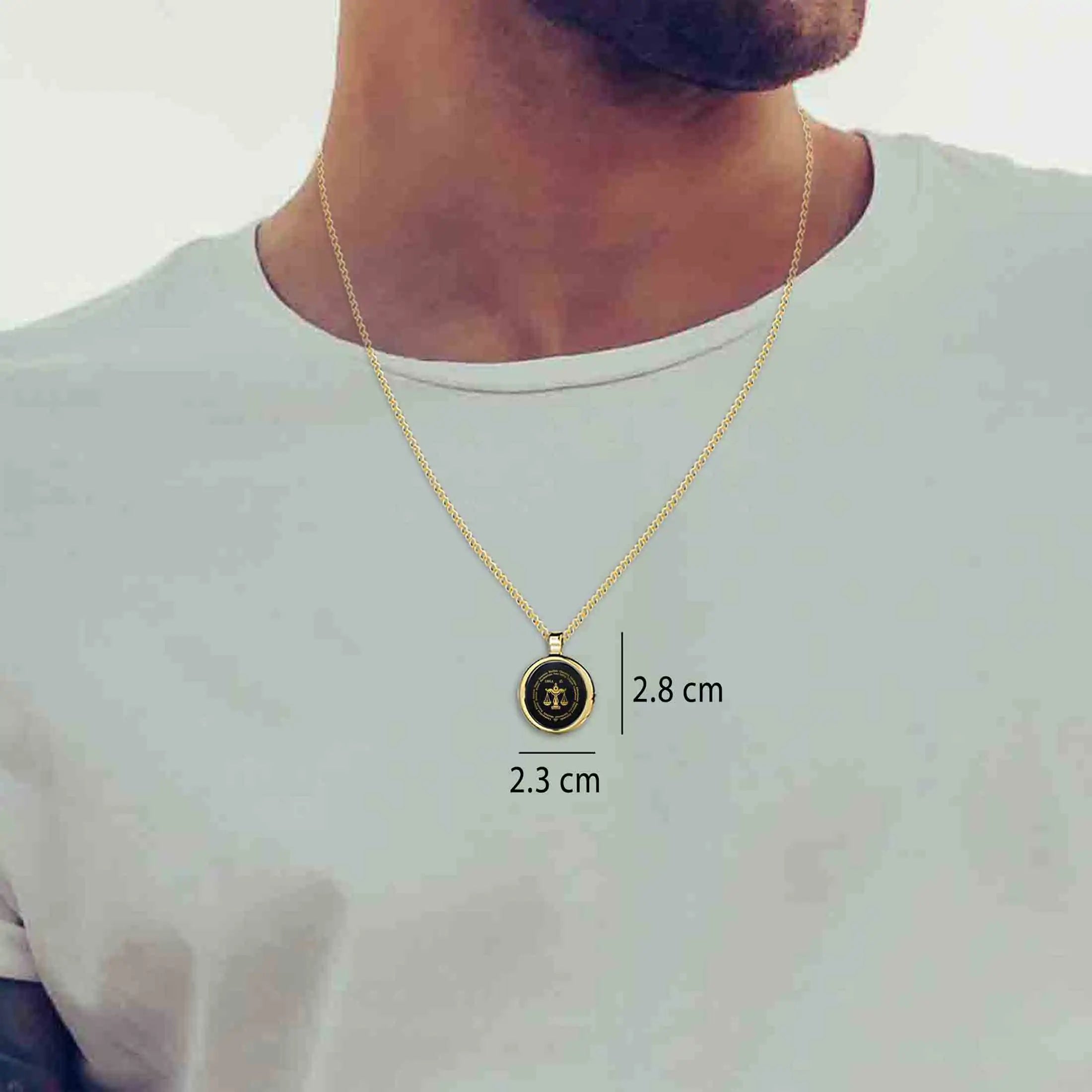 Libra Necklaces for Lovers of the Zodiac 24k Gold Inscribed